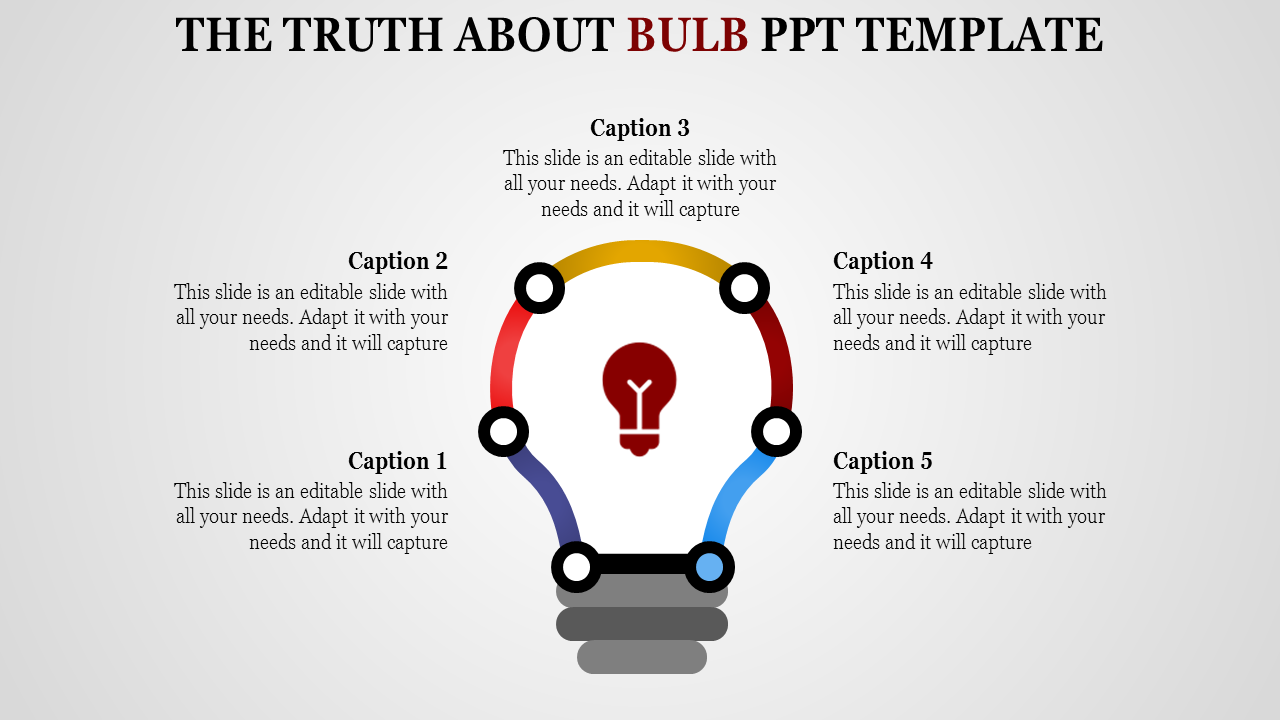 bulb ppt template-The Truth About BULB PPT TEMPLATE